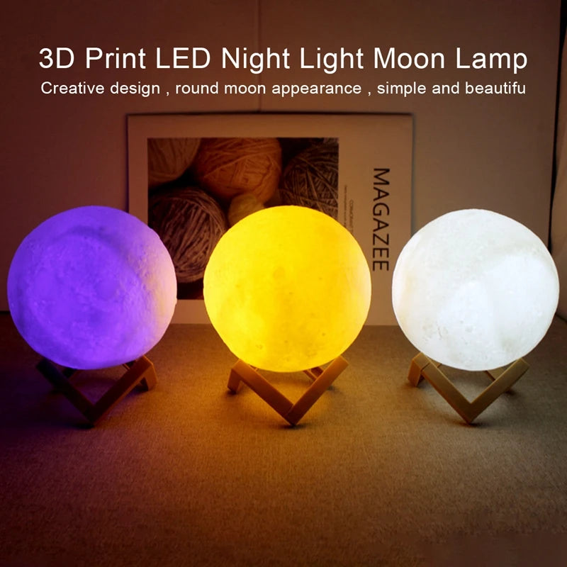 LED Moon and Galaxy Book Light 