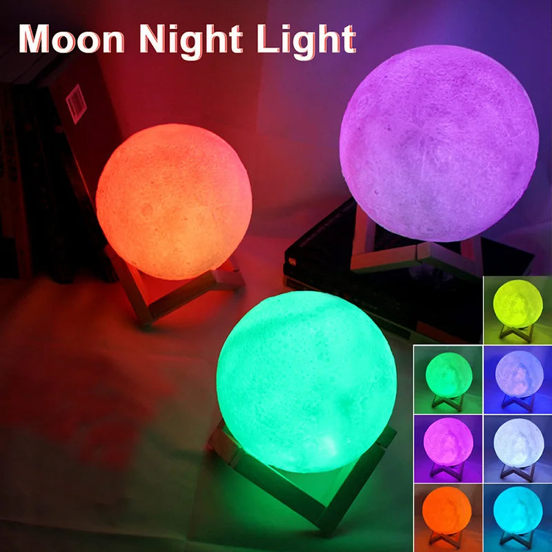 LED Moon and Galaxy Book Light 