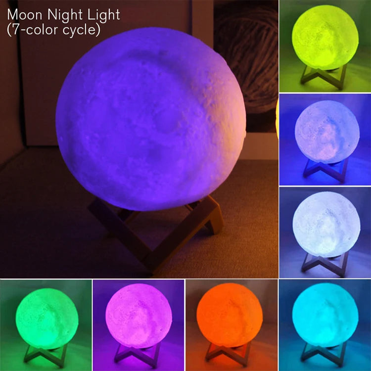 LED Moon and Galaxy Book Light 