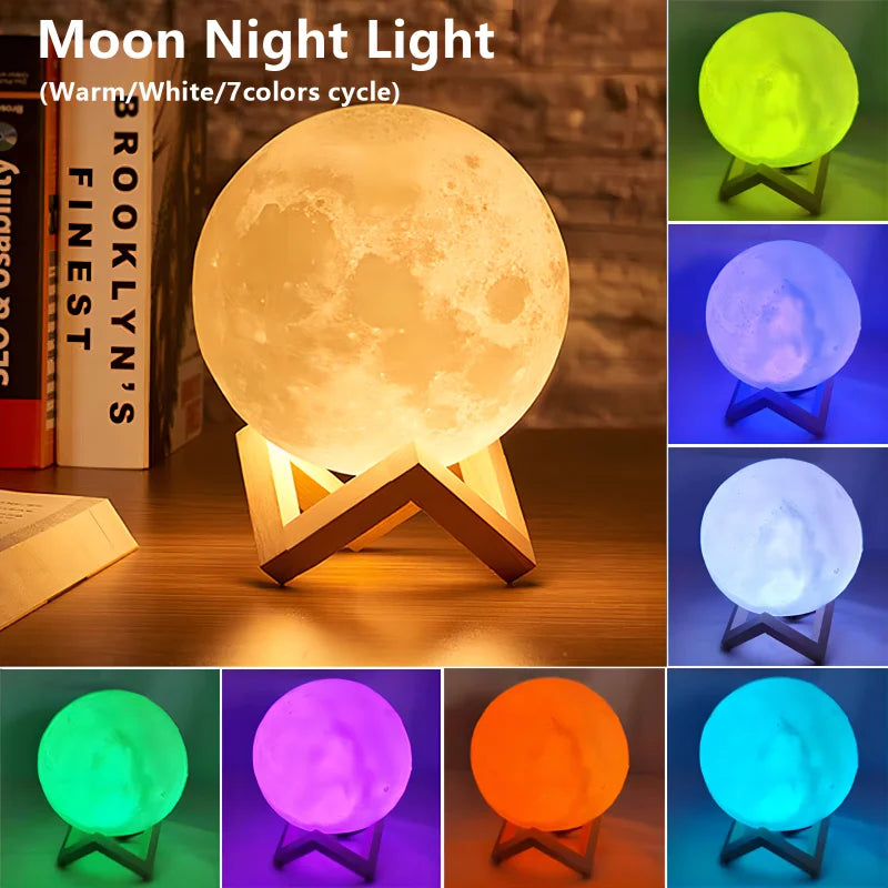 LED Moon and Galaxy Book Light 